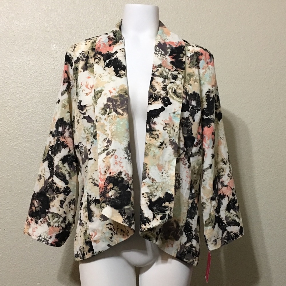 Xhilaration Floral Blazer Cardigan